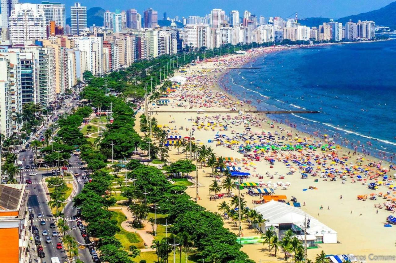 Quadra Praia 70 M Do Mar 산토스 외부 사진